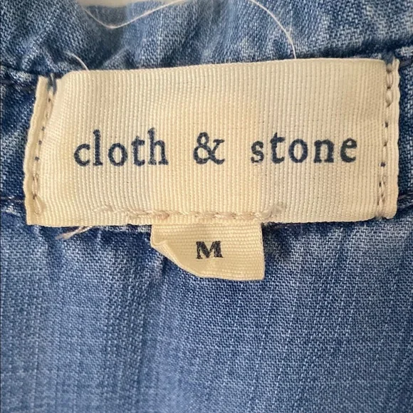 Chambray 1/2 Button-Up Shirt - Picture 2 of 4